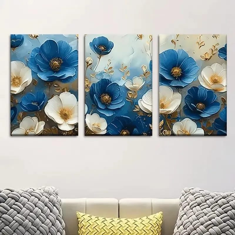 Multicolor Wall Frame Set - 3 Pcs Beautiful Home Decor