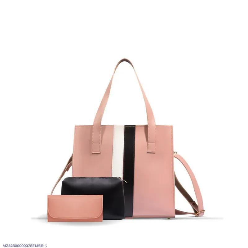 : Women's Rexine Plain Hand Bag Set