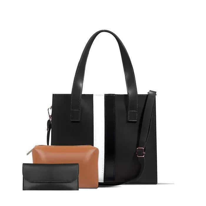 : Women's Rexine Plain Hand Bag Set