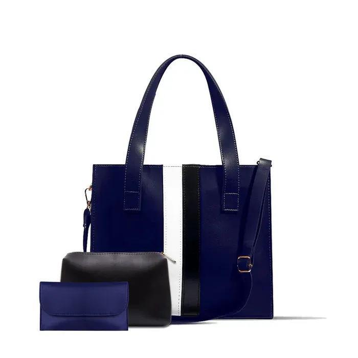 : Women's Rexine Plain Hand Bag Set