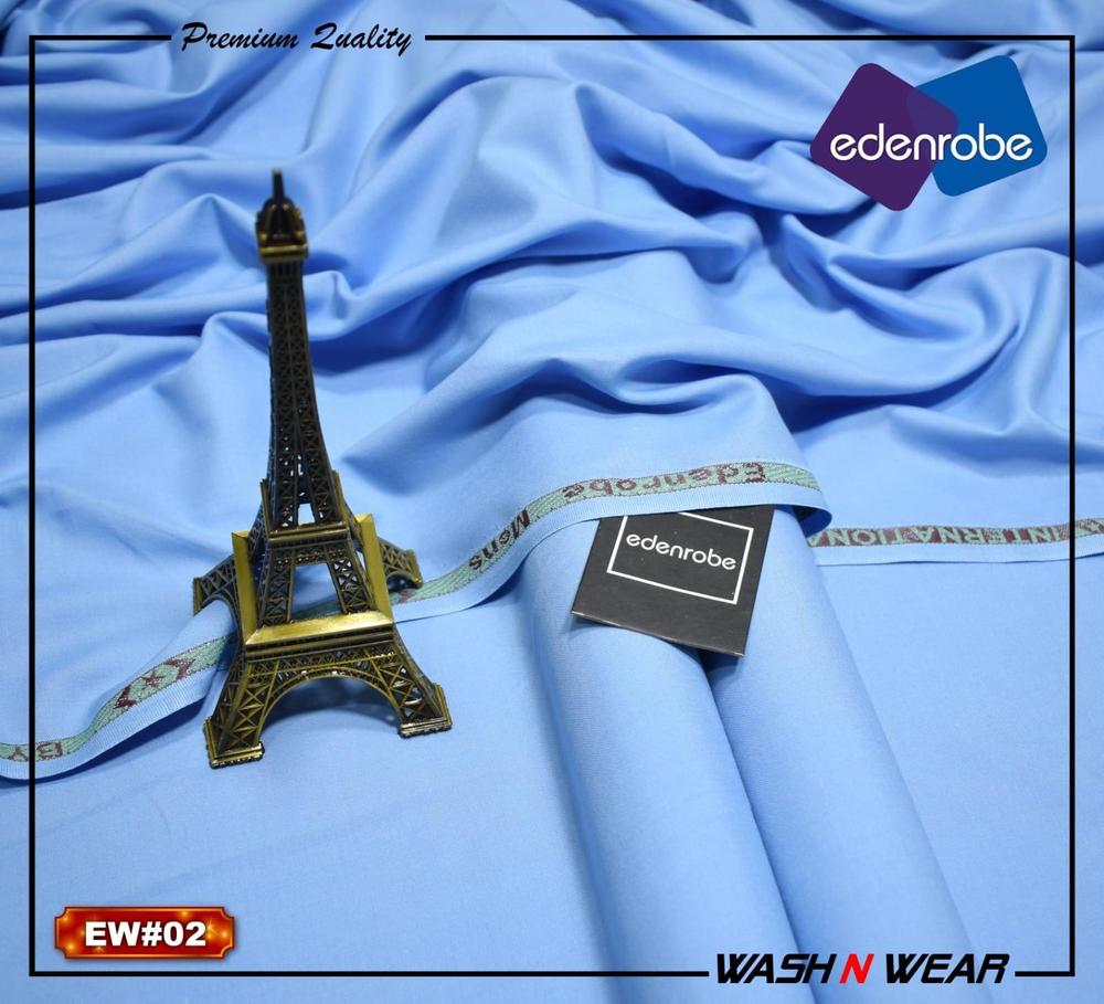 Men's Unstitched Wash And Wear Plain Suit